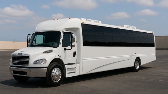 Exterior of Charter Bus Company Elmhurst's 18 Passenger Minibus in Elmhurst