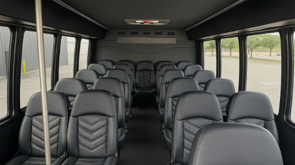 elmhurst 15 passenger minibus inside