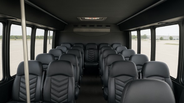 elmhurst 20 passenger minibus inside