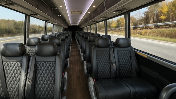 elmhurst 25 passenger minibus inside
