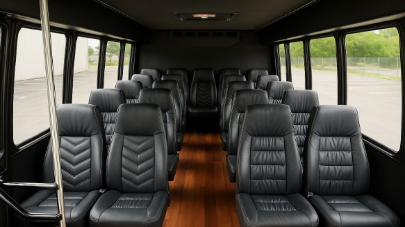 elmhurst 35 passenger minibus inside